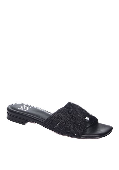 Black 875 flat sandal BIBI LOU | 875Z94HGV24-NEGRO